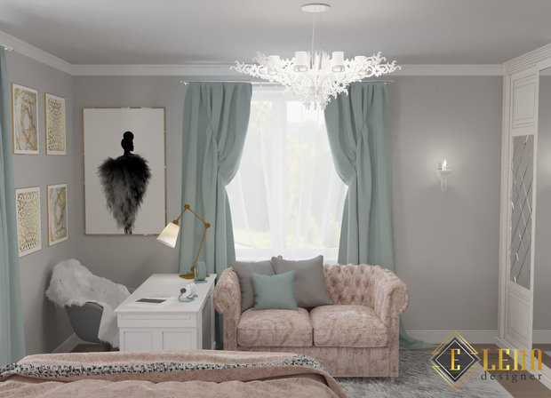 Фото из портфолио Дизайн детской комнаты для девушки подростка – фотографии дизайна интерьеров на INMYROOM