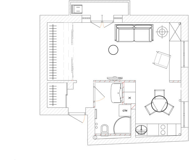 Фотография: Планировки в стиле , Квартира, BoConcept, Дома и квартиры – фото на INMYROOM