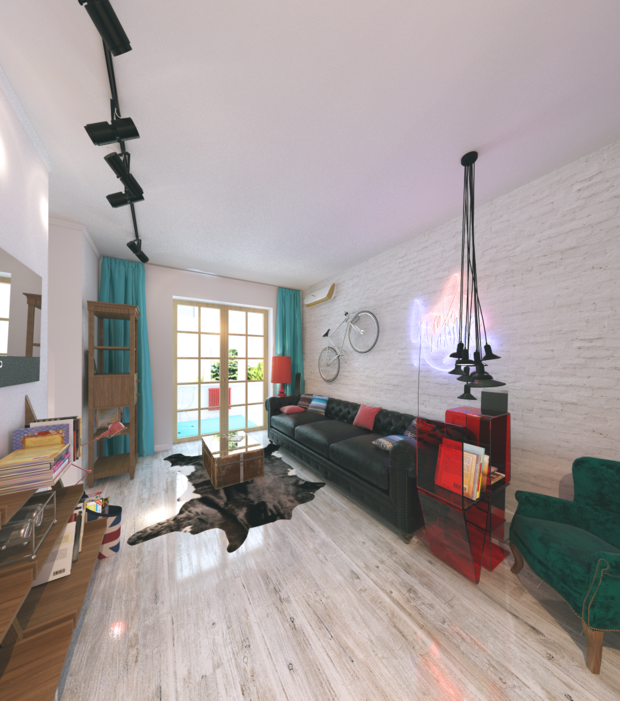 Фото из портфолио Эклектичный интерьер не большой квартиры для девушки. Город Пенза.  – фотографии дизайна интерьеров на INMYROOM