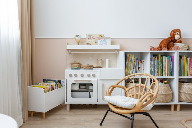 Фотография: Детская в стиле Скандинавский, Современный, Эко, Квартира, Проект недели, Москва, Монолитный дом, 4 и больше, Более 90 метров, бюро «Образ жизни», Анастасия Кутовая – фото на INMYROOM