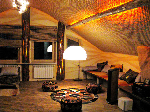 Фото из портфолио Пентхаус "Африканское бунгало" – фотографии дизайна интерьеров на INMYROOM