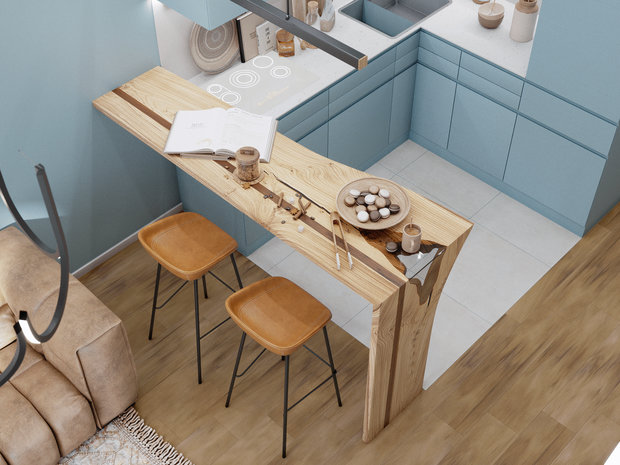 Фото из портфолио Квартира 63 кв.м – фотографии дизайна интерьеров на INMYROOM