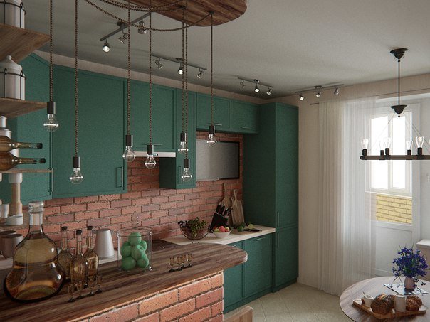 Фото из портфолио Кухня в стиле Лофт – фотографии дизайна интерьеров на INMYROOM