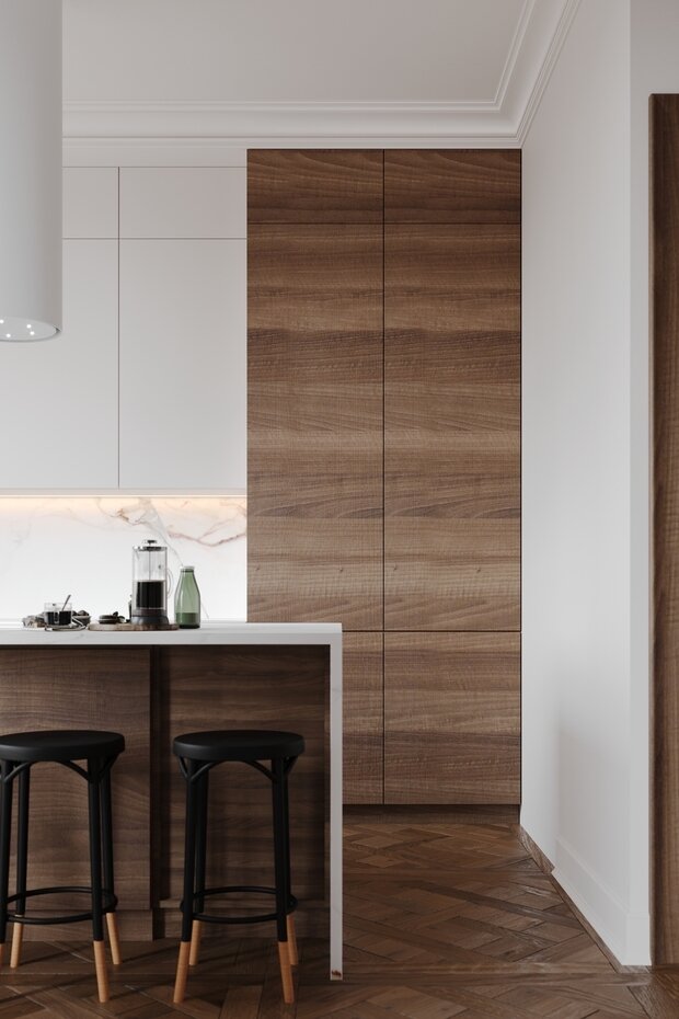 Фото из портфолио Гостиная. Кухня. Ванная. Duderhof Club – фотографии дизайна интерьеров на INMYROOM