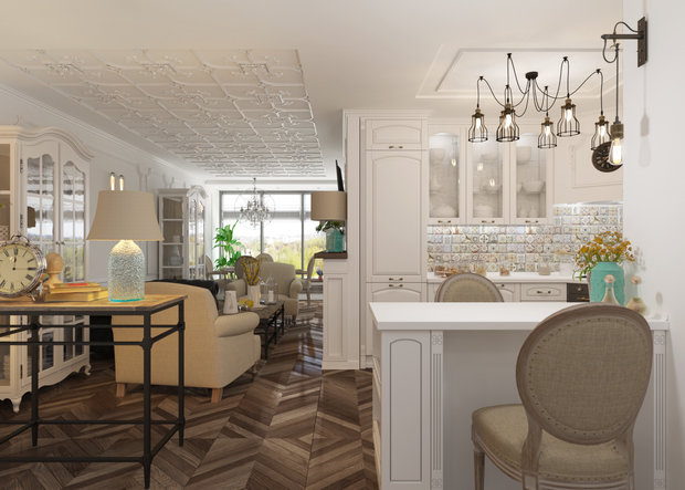 Фото из портфолио Винтажная классика.  – фотографии дизайна интерьеров на INMYROOM