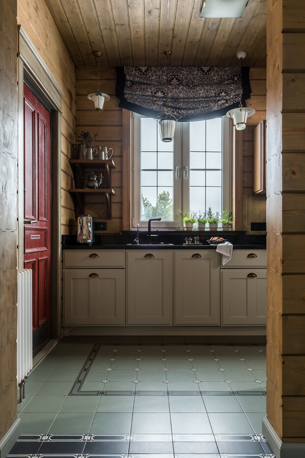 Фотография: Кухня и столовая в стиле Прованс и Кантри, Современный, Эклектика, Дом, Проект дня, Дом и дача, Московская область, 3 комнаты, Более 90 метров, Индивидуальный проект, Винтажный, Ольга Айсина – фото на INMYROOM