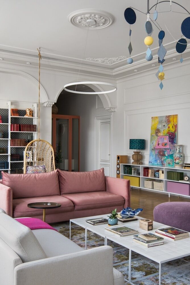 Фотография: Гостиная в стиле Современный, Эклектика, Квартира, Проект дня, Москва, 4 и больше, Более 90 метров, Наталья Митракова, Эксклюзивные проекты – фото на INMYROOM Фотография: Гостиная в стиле Современный, Эклектика, Квартира, Проект дня, Москва, 4 и больше, Более 90 метров, Наталья Митракова, Эксклюзивные проекты – фото на INMYROOM