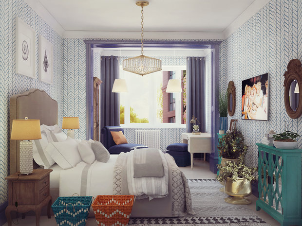 Фото из портфолио АПАРТАМЕНТЫ ЖК "СТУДЕНЧЕСКАЯ 20" – фотографии дизайна интерьеров на INMYROOM