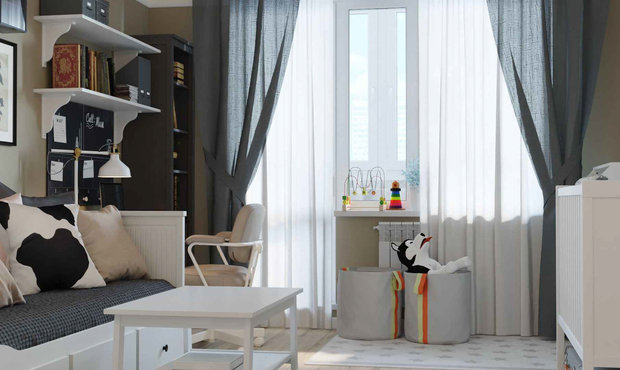 Фотография: Гостиная в стиле Скандинавский, Гид, ИКЕА, П-44 – фото на INMYROOM