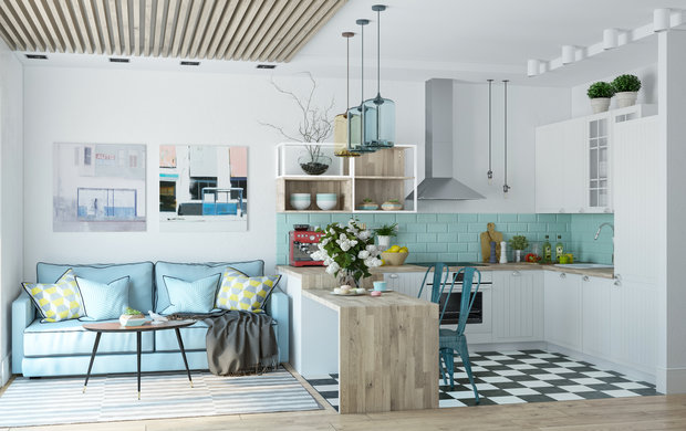 Фото из портфолио КВАРТИРА-СТУДИЯ ДЛЯ МОЛОДОЙ ДЕВУШКИ В СКАНДИНАВСКОМ СТИЛЕ – фотографии дизайна интерьеров на INMYROOM