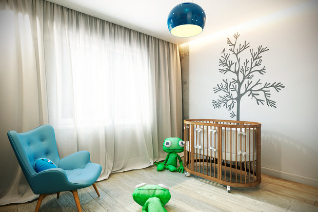Фотография: Детская в стиле Скандинавский, Современный – фото на INMYROOM