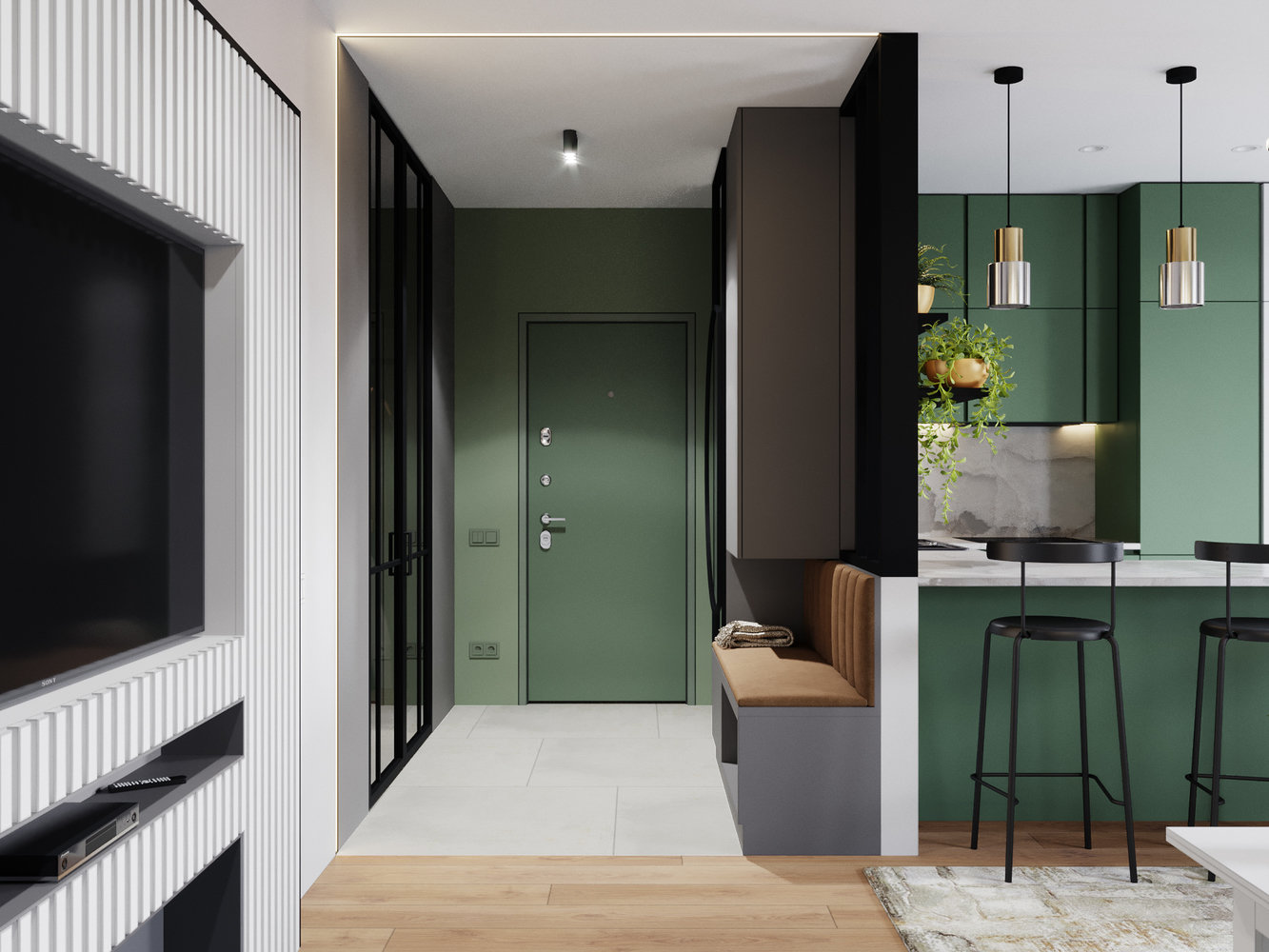 Фотография: Прихожая в стиле Современный, Квартира, Проект дня, Минск, 3 комнаты, Ирина Горячко – фото на INMYROOM