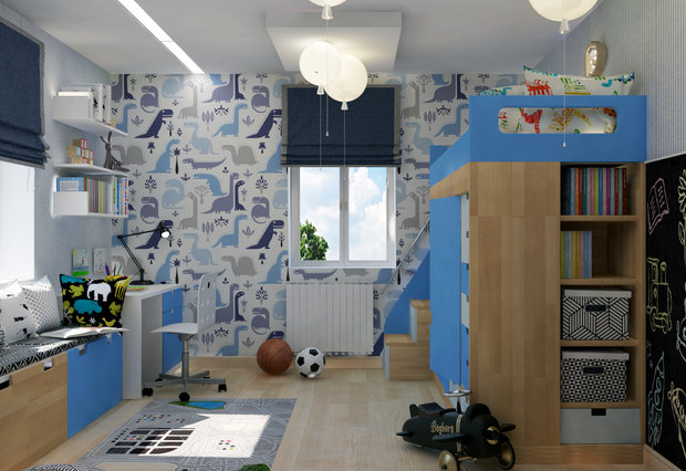 Фото из портфолио Детская для мальчика – фотографии дизайна интерьеров на INMYROOM