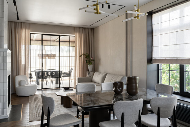 Фотография: Кухня и столовая в стиле Современный, Дом, Проект дня, Дом и дача, Татарстан, Кирпичный дом, 4 и больше, Более 90 метров – фото на INMYROOM