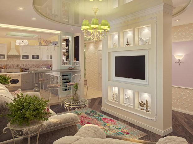 Фото из портфолио Городской Прованс – фотографии дизайна интерьеров на INMYROOM