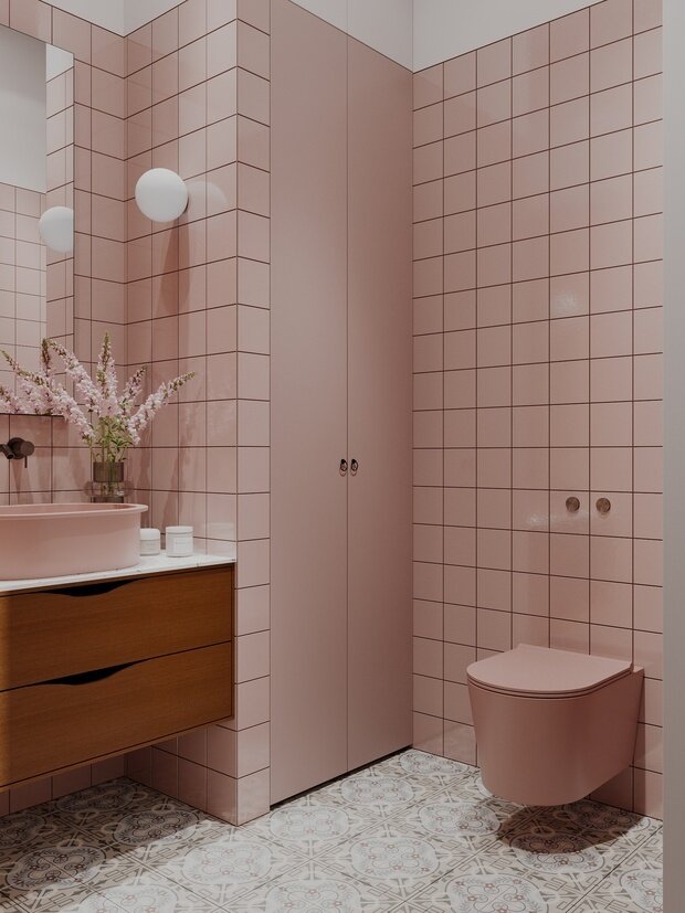 Фотография: Ванная в стиле Современный, Эклектика, Квартира, Проект дня, Санкт-Петербург, 4 и больше, Более 90 метров, CHE DESIGN – фото на INMYROOM