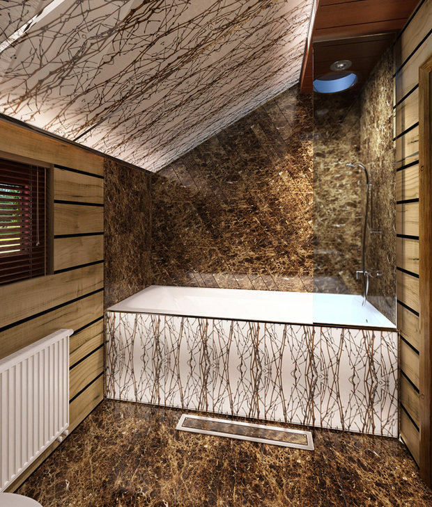 Фото из портфолио Интерьер и оформление фасада деревянного дома на Сколковском шоссе – фотографии дизайна интерьеров на INMYROOM