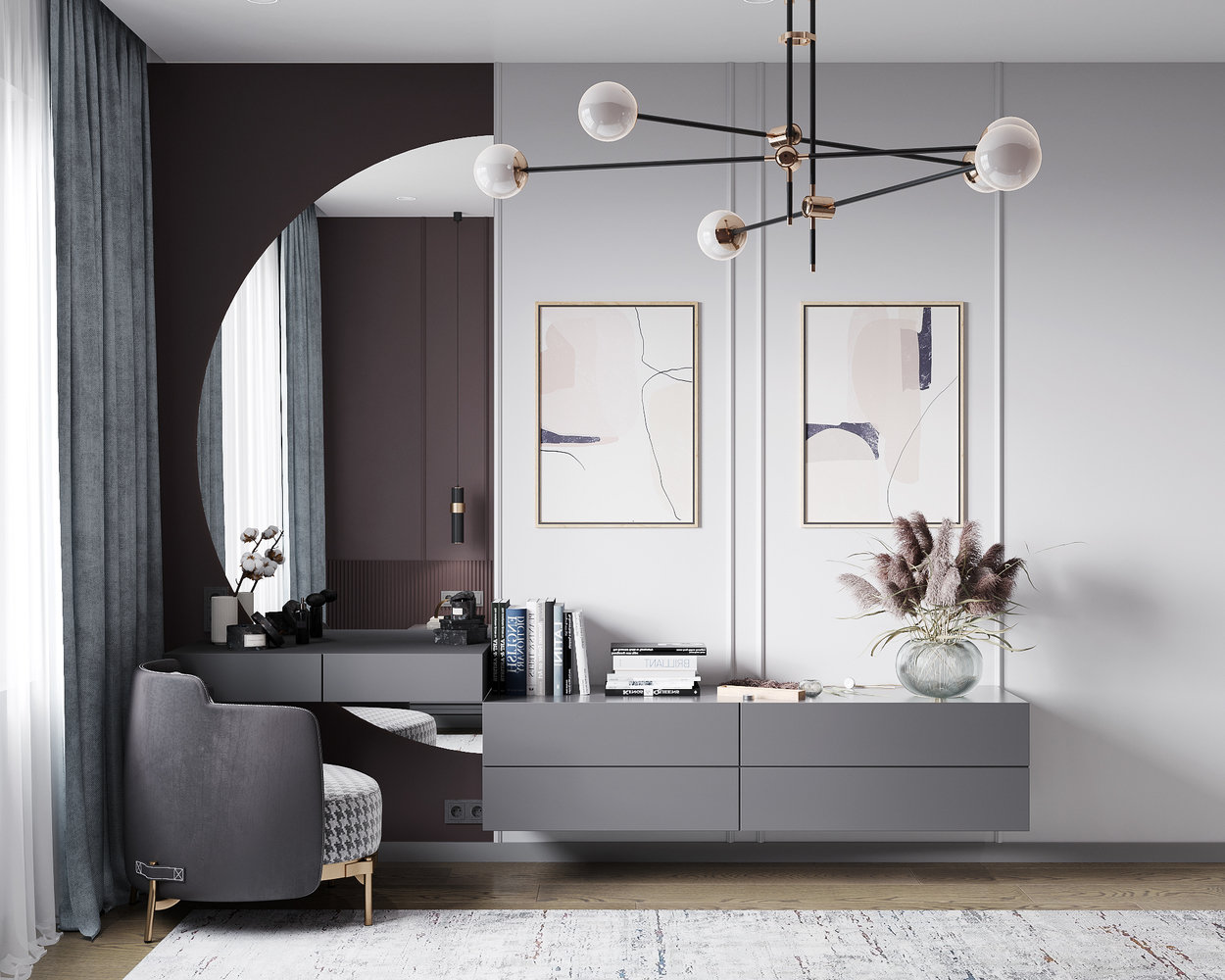 Фотография: Спальня в стиле Современный, Квартира, Проект недели, Санкт-Петербург, 3 комнаты, 60-90 метров, Екатерина Третьякова, Tretiakova Interior – фото на INMYROOM