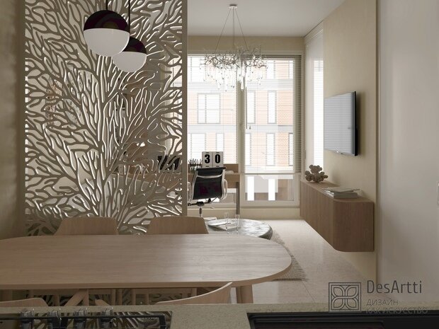 Фото из портфолио Проект квартира Сочи 2022 – фотографии дизайна интерьеров на INMYROOM