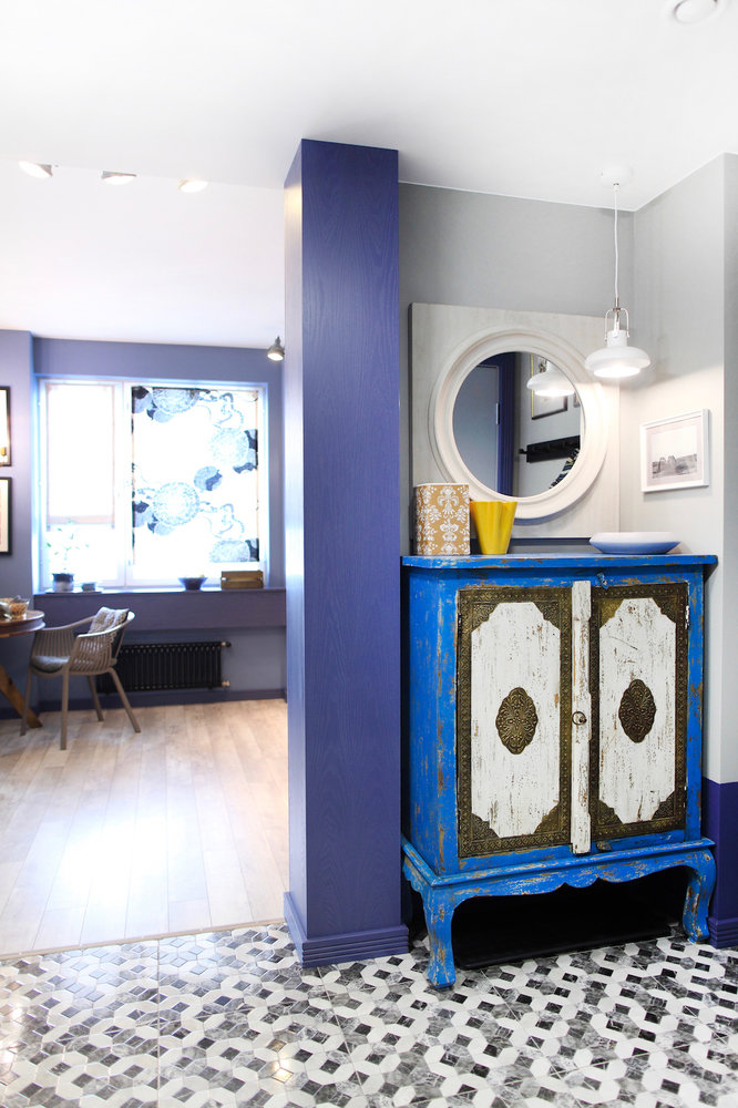 Фотография: Прихожая в стиле Эклектика, Квартира, Проект недели, Санкт-Петербург, Монолитный дом, 2 комнаты, 40-60 метров, Марина Чернова, энциклопедия_мебель – фото на INMYROOM