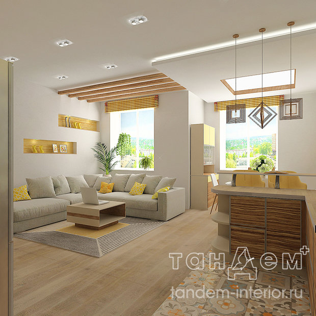 Фото из портфолио Солнечная квартира – фотографии дизайна интерьеров на INMYROOM