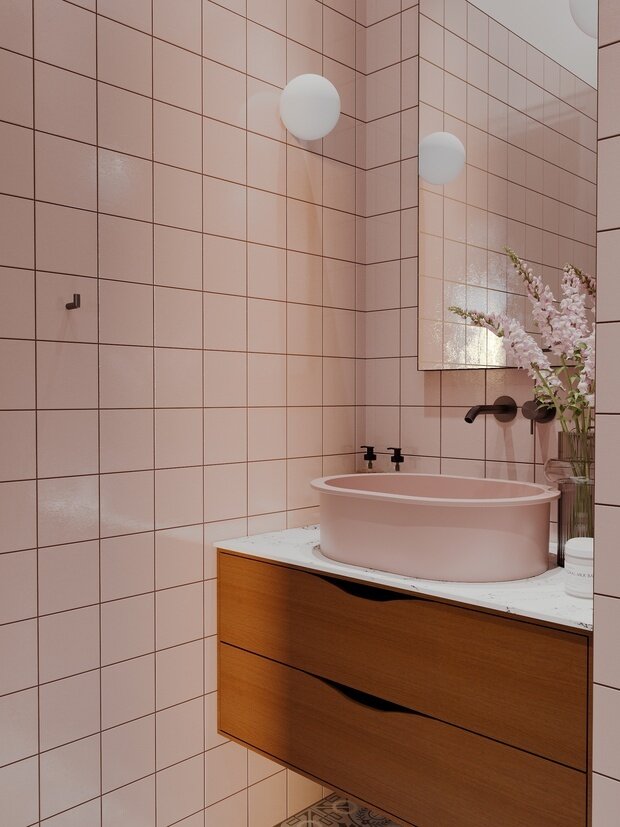 Фотография: Ванная в стиле Современный, Эклектика, Квартира, Проект дня, Санкт-Петербург, 4 и больше, Более 90 метров, CHE DESIGN – фото на INMYROOM