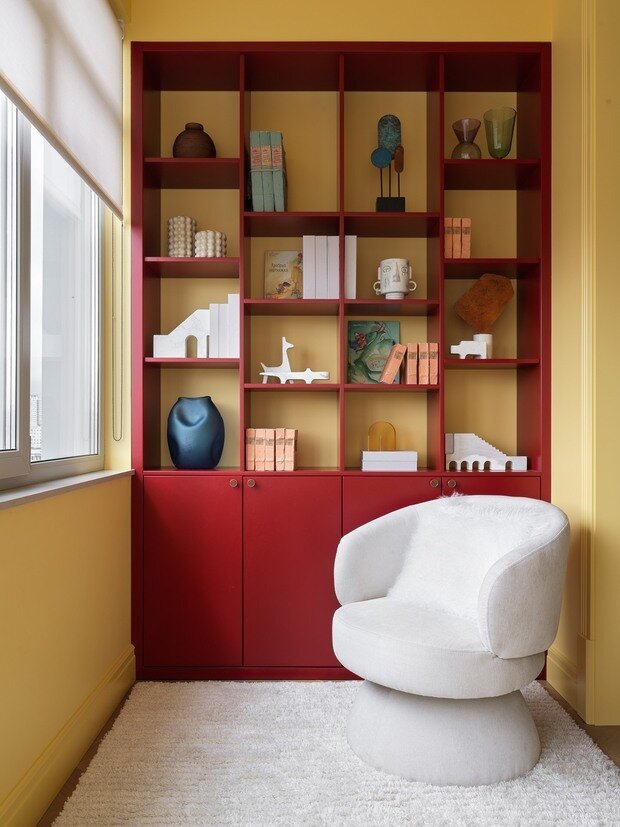 Фотография: Кабинет в стиле Современный, Эклектика, Квартира, Проект недели, Москва, Монолитный дом, 3 комнаты, 60-90 метров, Вероника Князева – фото на INMYROOM