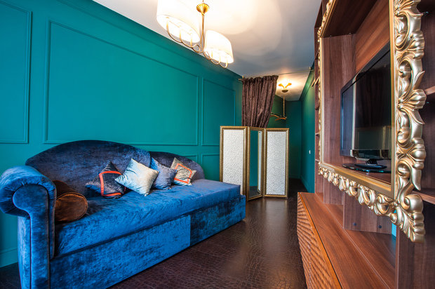 Фото из портфолио Сложная треуголная комната – фотографии дизайна интерьеров на INMYROOM