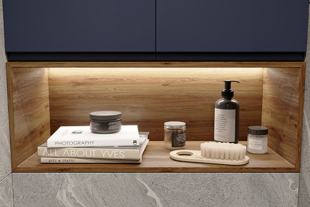 Фотография: Ванная в стиле Современный, Малогабаритная квартира, Квартира, Студия, Проект недели, Москва, до 40 метров, KS Interiors, Екатерина Силантьева – фото на INMYROOM