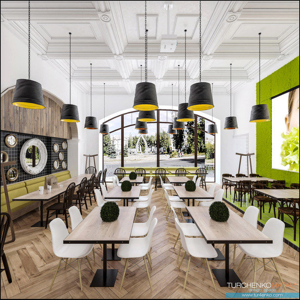 Фото из портфолио Ресторан в стиле эколофт BRISTOL – фотографии дизайна интерьеров на INMYROOM