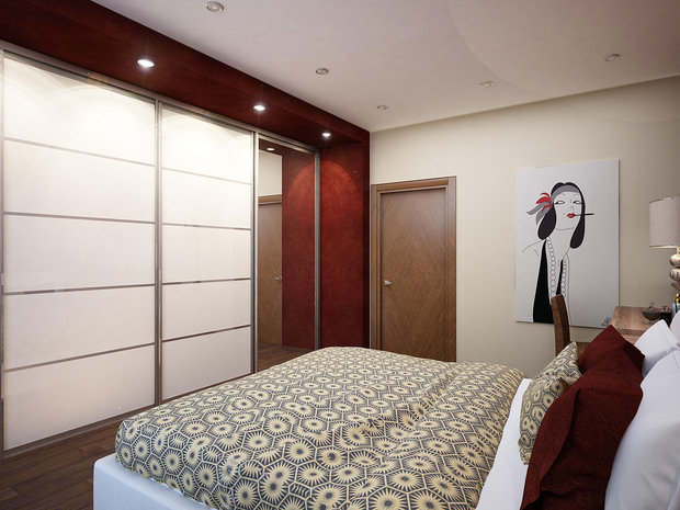 Фото из портфолио Спальня.3-к квартира по ул.Шамшурина – фотографии дизайна интерьеров на INMYROOM