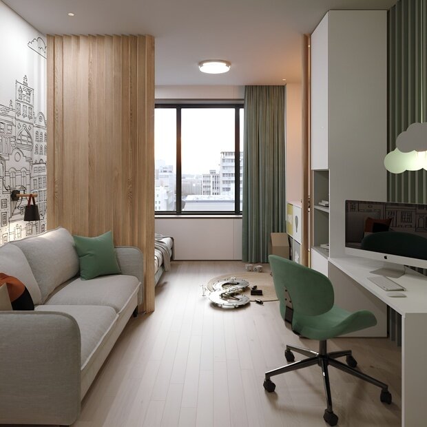 Фото из портфолио Квартира 130м2 в Москве – фотографии дизайна интерьеров на INMYROOM