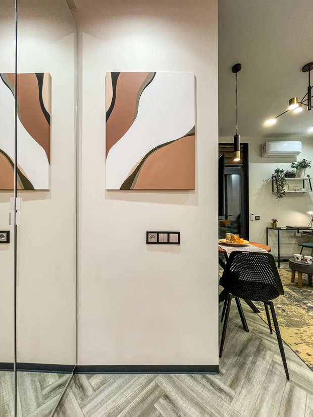 Фотография: Прихожая в стиле Современный, Малогабаритная квартира, Квартира, Проект недели, Москва, до 40 метров, Ева Романова – фото на INMYROOM