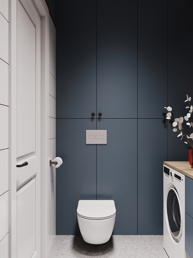 Фотография: Ванная в стиле Современный, Малогабаритная квартира, Квартира, Студия, Проект дня, Челябинск, до 40 метров, Студия Кель, Елена Кель – фото на INMYROOM