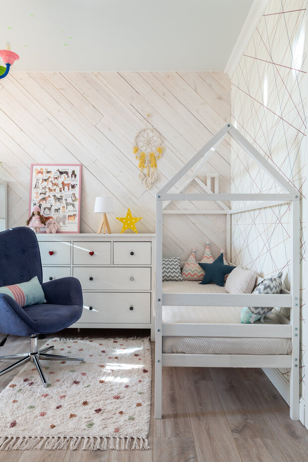 Фотография: Детская в стиле Скандинавский, Современный, Эклектика, Квартира, Проект недели, Москва, 3 комнаты, 60-90 метров, Татьяна Архипова – фото на INMYROOM