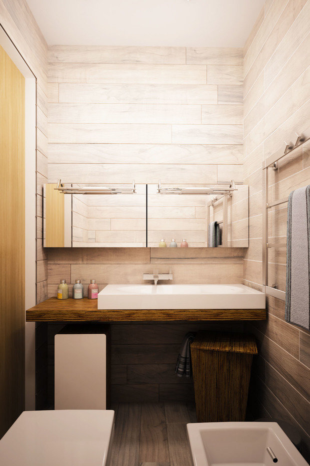 Фотография: Ванная в стиле Лофт, Квартира, Дом, Дома и квартиры, Проект недели – фото на INMYROOM