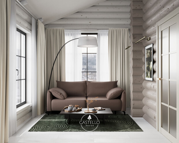 Фото из портфолио Частный дом (из бревна) - 110 м² – фотографии дизайна интерьеров на INMYROOM