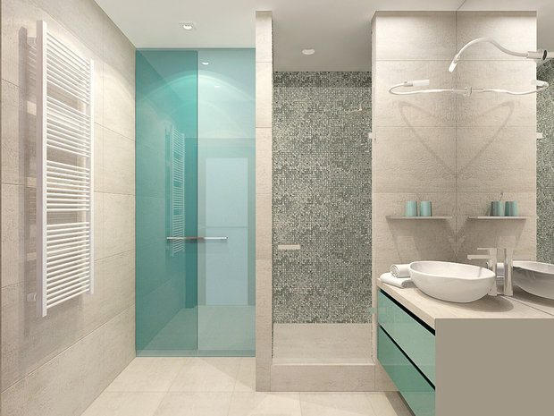 Фото из портфолио Спокойный бирюзовый – фотографии дизайна интерьеров на INMYROOM