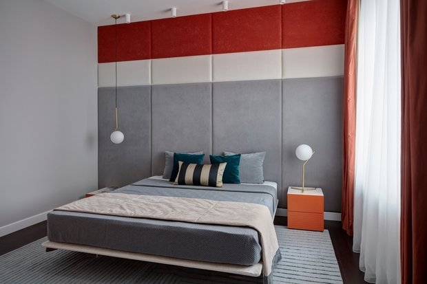 Фотография: Спальня в стиле Минимализм, Современный, Квартира, Проект недели, Москва, Монолитный дом, 2 комнаты, 40-60 метров, ЖК «Английский квартал», Максим Новиньков – фото на INMYROOM