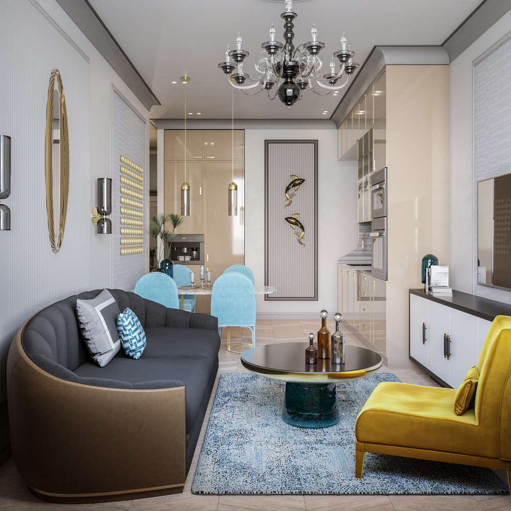 Фото из портфолио "Аквамарин" – фотографии дизайна интерьеров на INMYROOM Фото из портфолио "Аквамарин" – фотографии дизайна интерьеров на INMYROOM