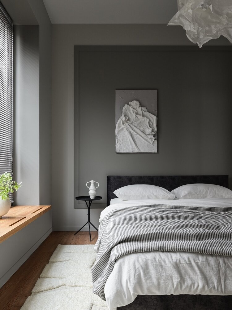 Фотография: Спальня в стиле Современный, Скандинавский, Квартира, Проект недели, Москва, 3 комнаты, 40-60 метров, Анастасия Родина – фото на INMYROOM Фотография: Спальня в стиле Современный, Скандинавский, Квартира, Проект недели, Москва, 3 комнаты, 40-60 метров, Анастасия Родина – фото на INMYROOM