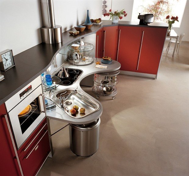 Фотография: Кухня и столовая в стиле Хай-тек, Интерьер комнат – фото на INMYROOM