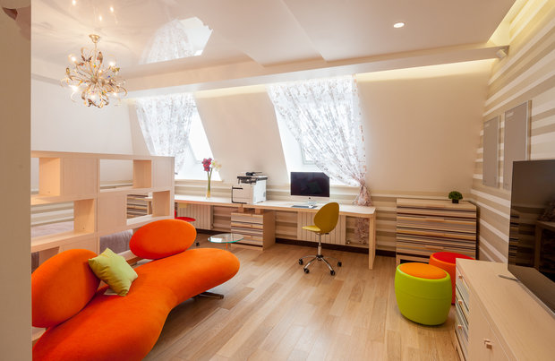 Фото из портфолио Двухуровневая квартира в Нижнем Новгороде – фотографии дизайна интерьеров на INMYROOM