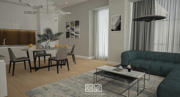 Фото из портфолио Интерьер Квартиры (92 кв.м.) в Тбилиси от студии MON ARCH (Дизайнер- Ника Банетишвили) – фотографии дизайна интерьеров на INMYROOM
