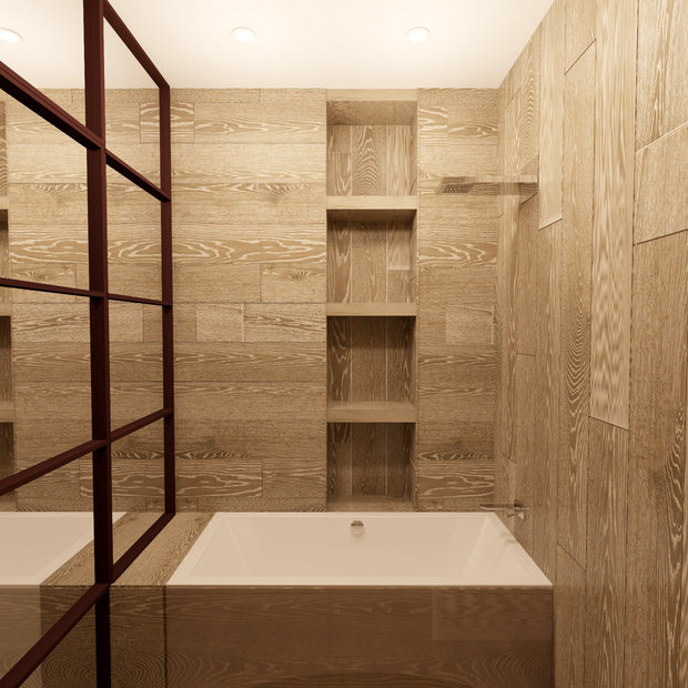 Фотография: Гардеробная в стиле Современный, Лофт, Квартира, Проект недели, Москва, Викторина Смельницкая, Монолитный дом, 1 комната, 40-60 метров – фото на INMYROOM