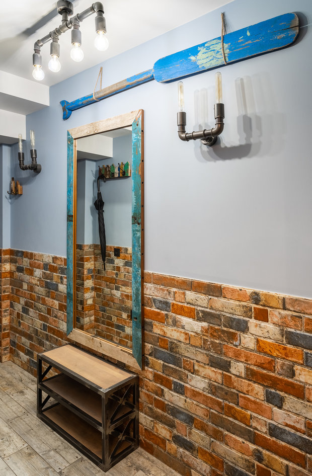 Фотография: Прихожая в стиле Лофт, Эклектика, Малогабаритная квартира, Квартира, Проект недели, Москва, 2 комнаты, 40-60 метров, Елена Дадиани – фото на INMYROOM