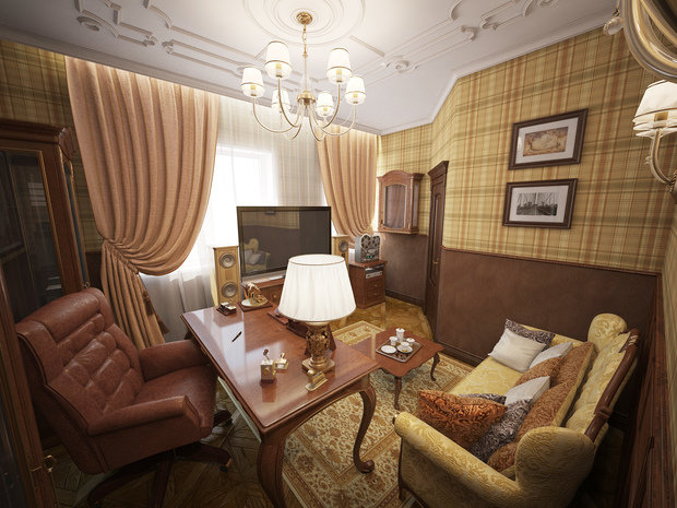 Фото из портфолио Интерьер кабинета – фотографии дизайна интерьеров на INMYROOM