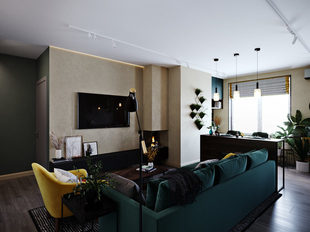 Фото из портфолио  Apartment «Summer garden»  – фотографии дизайна интерьеров на INMYROOM