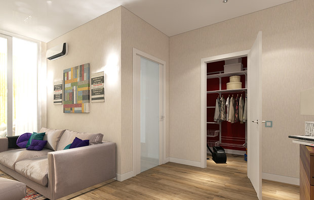 Фото из портфолио Двухкомнатная квартира – фотографии дизайна интерьеров на INMYROOM