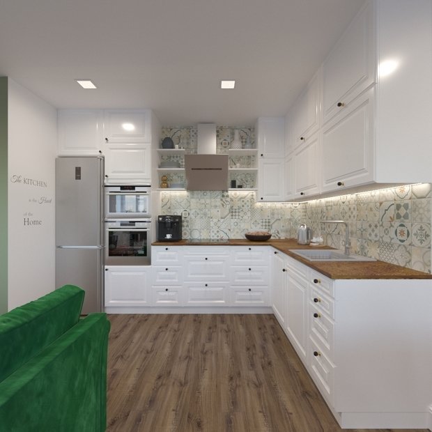 Фото из портфолио Четырехкомнатная квартира для молодой семьи  – фотографии дизайна интерьеров на INMYROOM